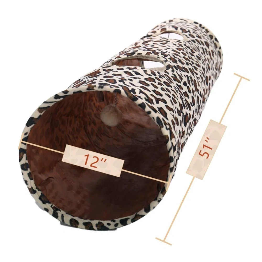 Leopard print cat tube 12